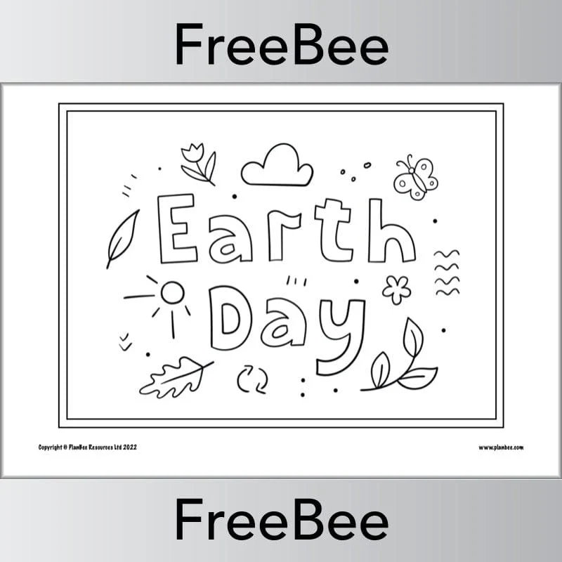 Earth Day Colouring Pages