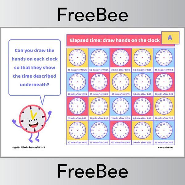 Elapsed Time Worksheets