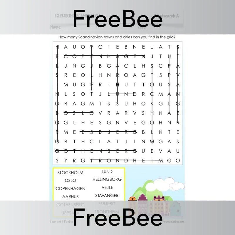 Exploring Scandinavia Word Search - Image 3