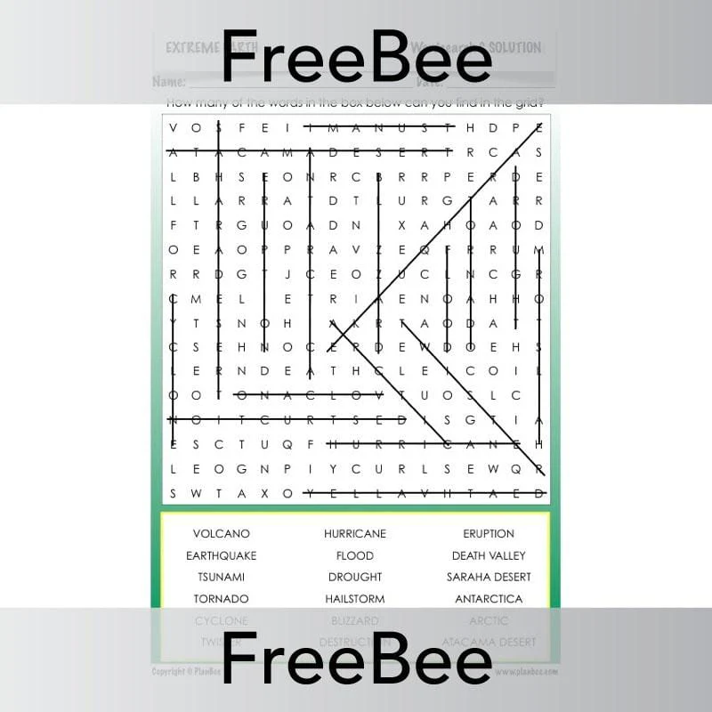 Extreme Earth Word Search - Image 6