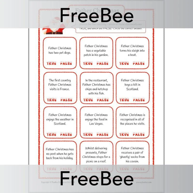 Father Christmas Activity Sheets