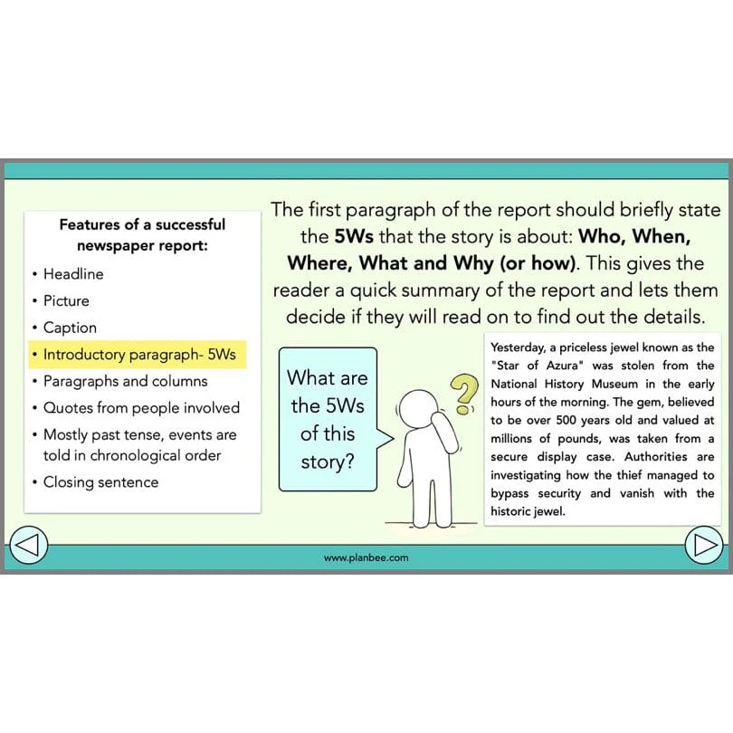 Features of a Newspaper Report KS2 - Image 5