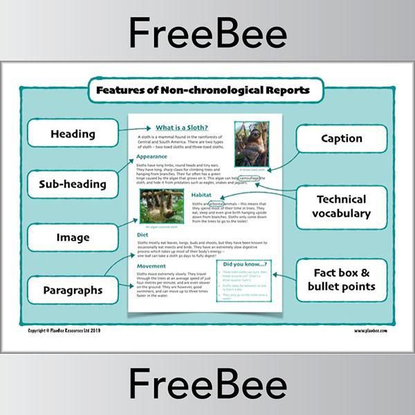 Features of Non-chronological Reports Poster - Image 2