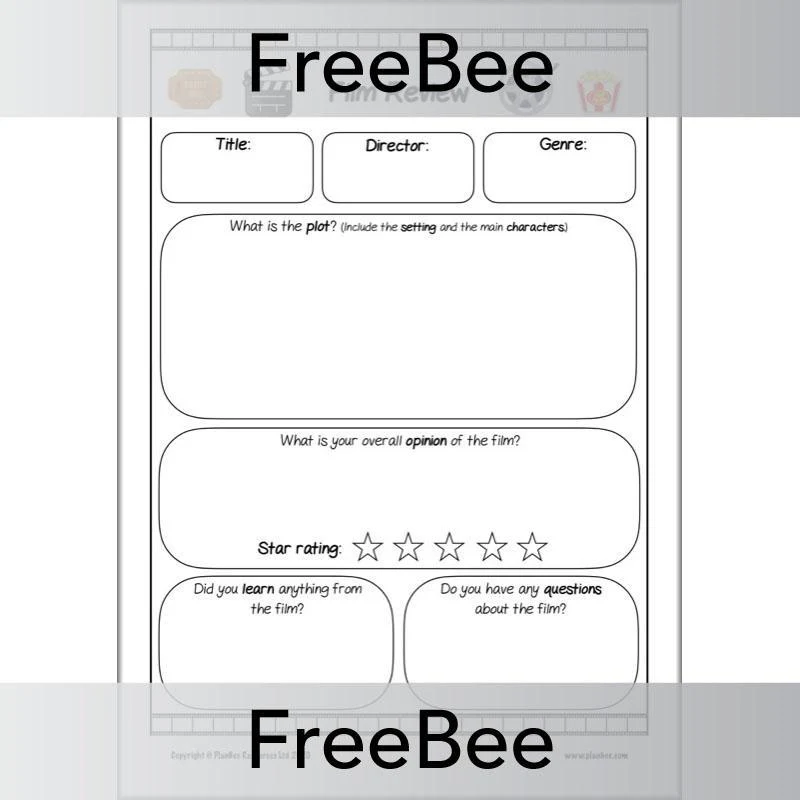 Film Review Sheets - Image 2