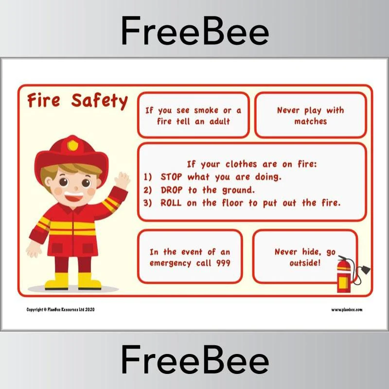 Fire Safety Poster KS1