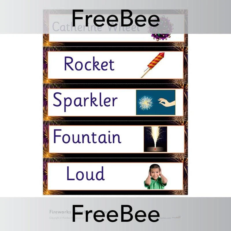 Firework Display Word Cards and Pictures - Image 6