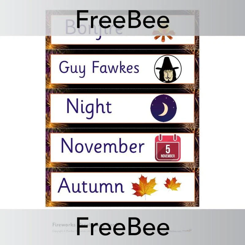 Firework Display Word Cards and Pictures - Image 7