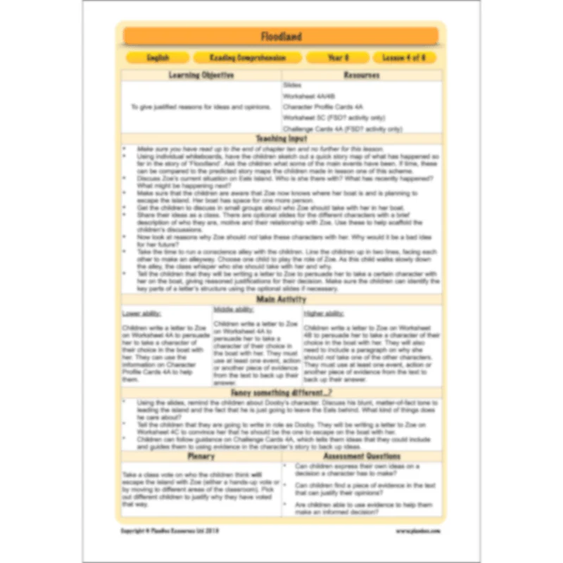 Floodland: Reading Comprehension - Image 54