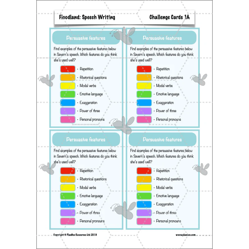 FREE Mini-scheme: Floodland: Speech Writing - Image 18