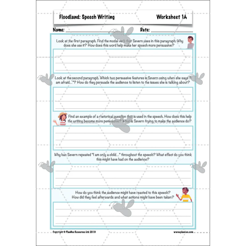 FREE Mini-scheme: Floodland: Speech Writing - Image 19