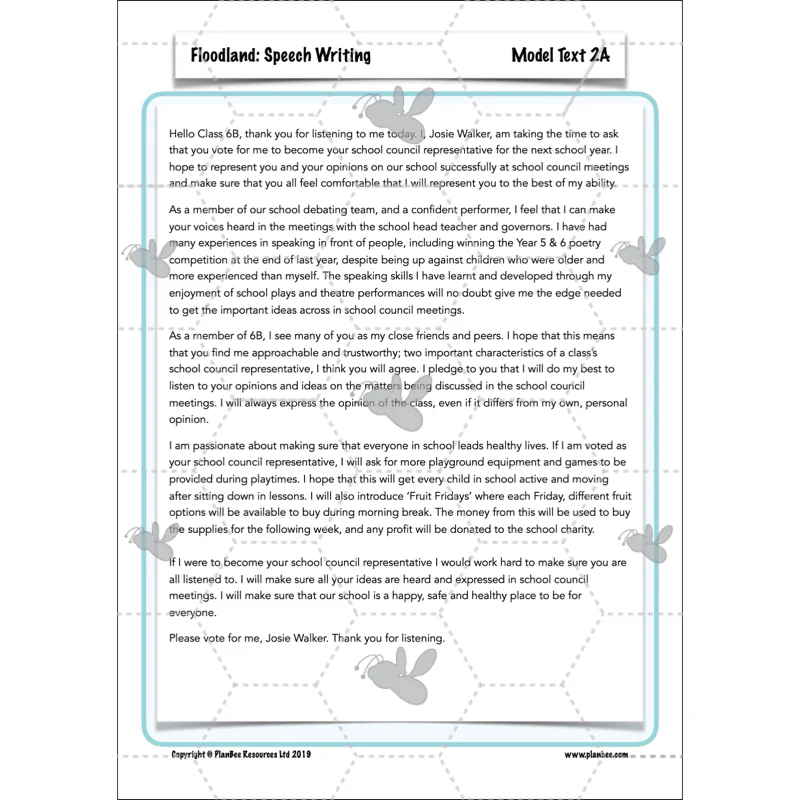 FREE Mini-scheme: Floodland: Speech Writing - Image 27