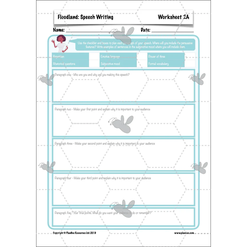 FREE Mini-scheme: Floodland: Speech Writing - Image 28