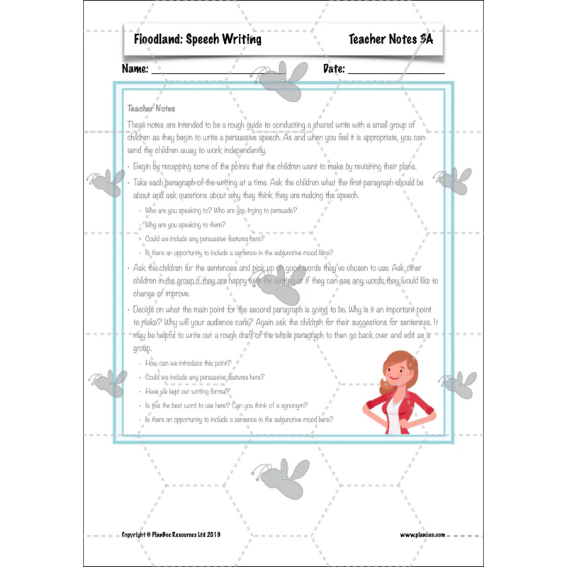 FREE Mini-scheme: Floodland: Speech Writing - Image 34