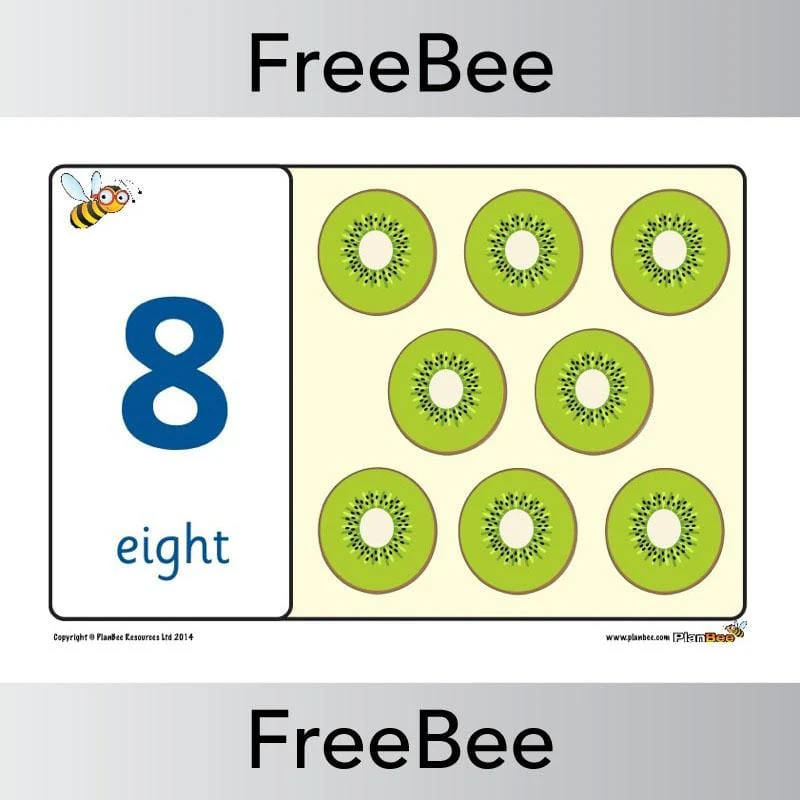 Food 1 - 20 Number Line