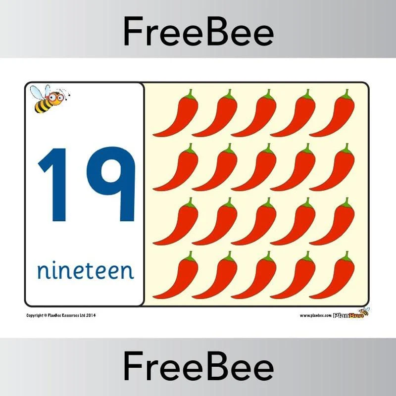 Food 1 - 20 Number Line - Image 12