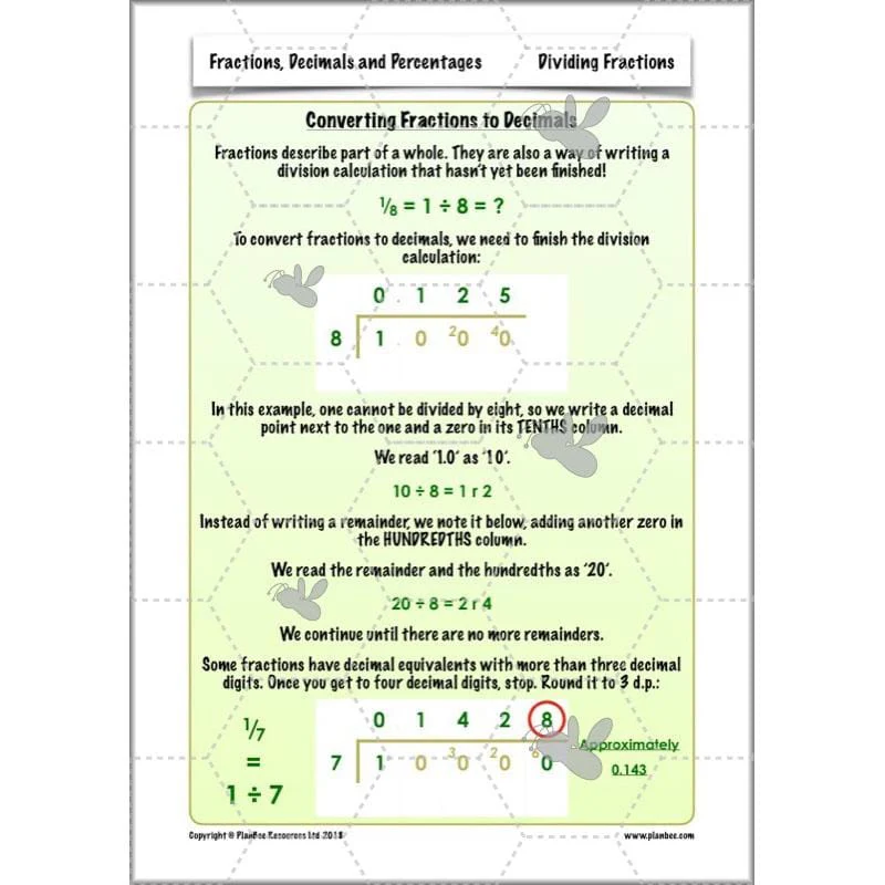 Fractions, Decimals and Percentages - Image 28