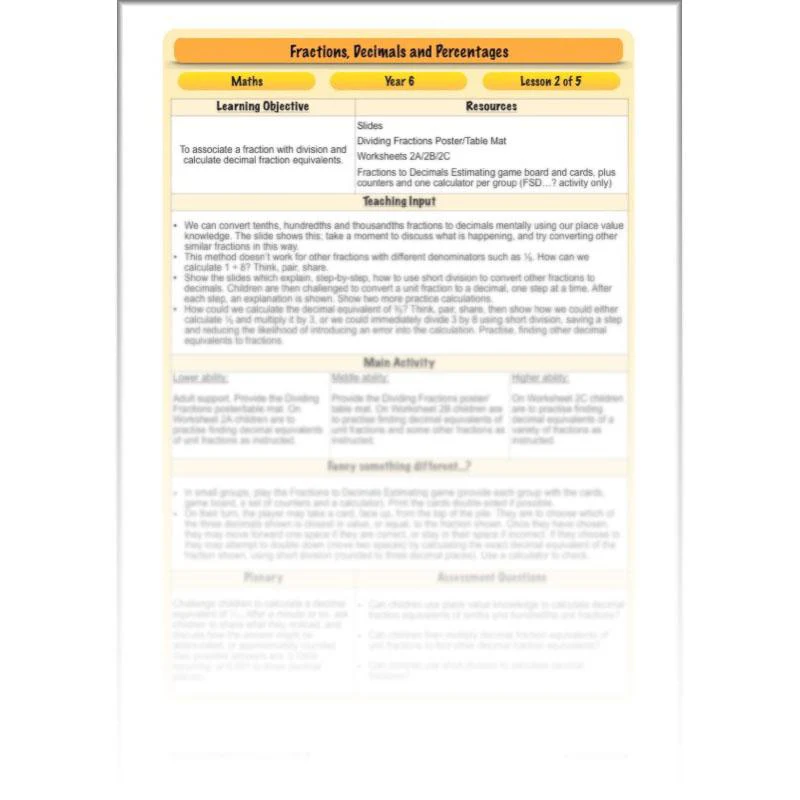 Fractions, Decimals and Percentages - Image 31