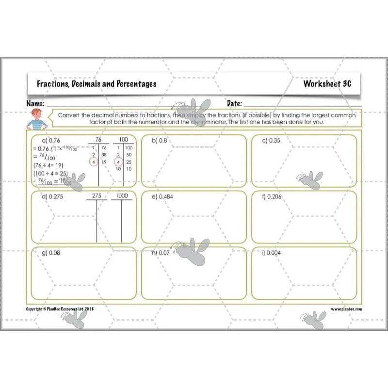 Fractions, Decimals and Percentages - Image 37