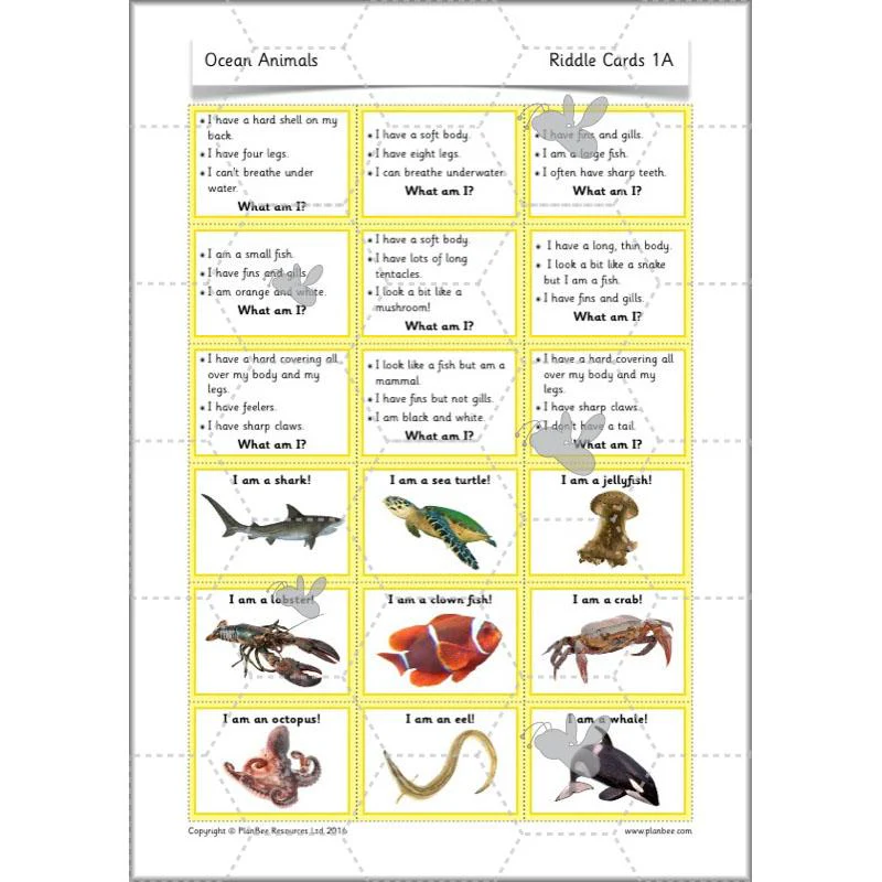 FREE Mini-Scheme: Ocean Animals - Image 8