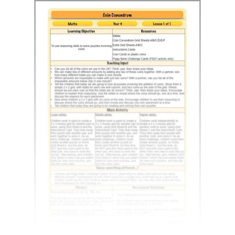 FREE Sample Lesson: Coin Conundrum - Image 12