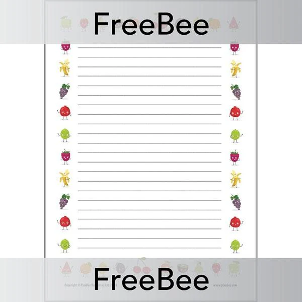 Fruits Writing Frames