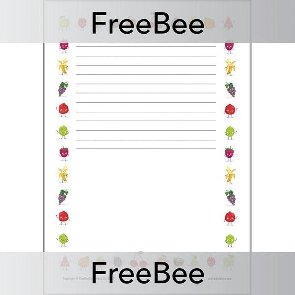 Fruits Writing Frames - Image 2