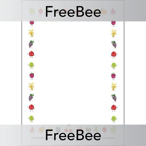 Fruits Writing Frames - Image 3