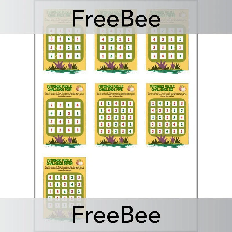 Futoshiki KS2 Maths Puzzles - Image 8
