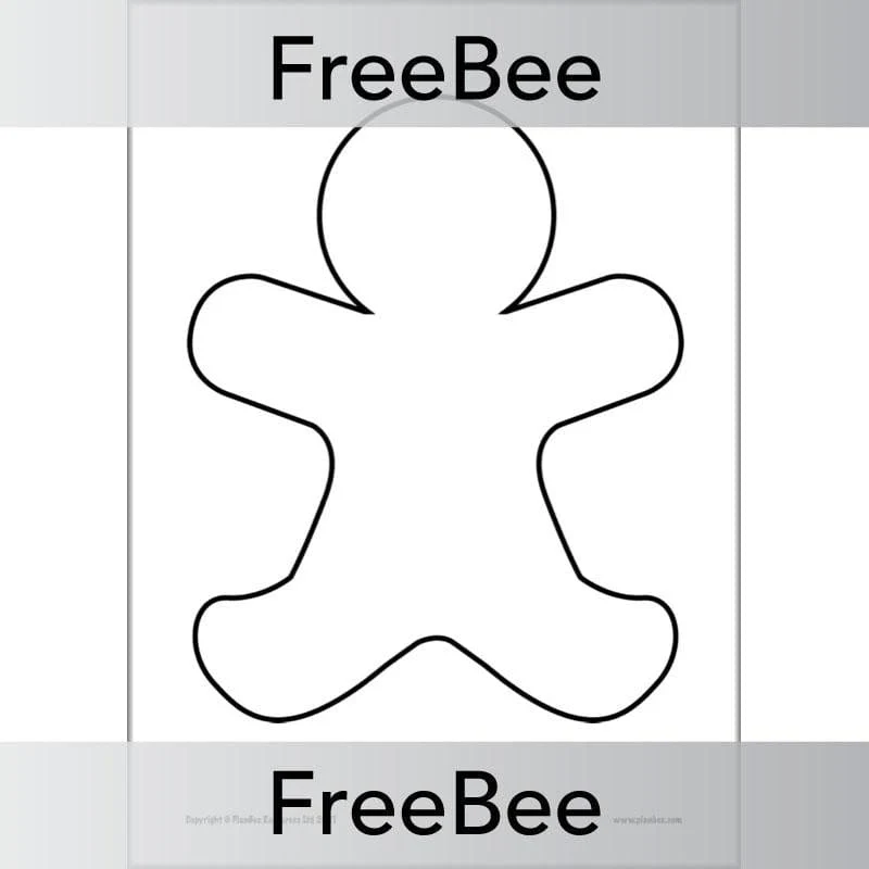 Gingerbread Man Template - Image 2