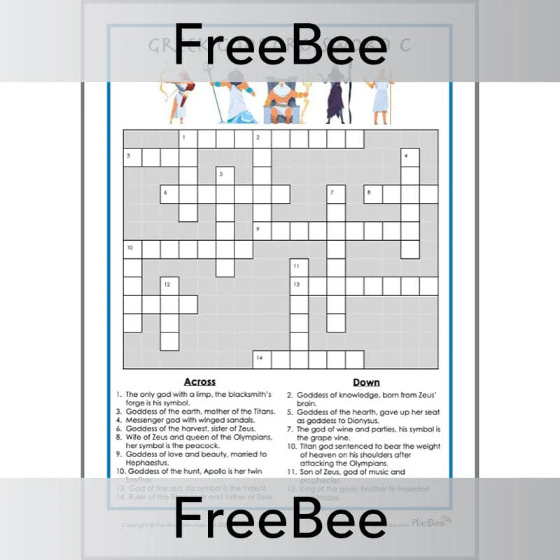 Greek Gods Crosswords - Image 4