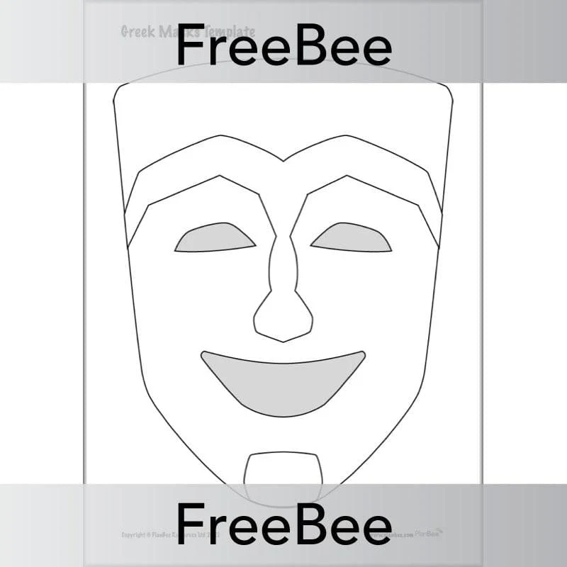 Greek Mask Template - Image 2