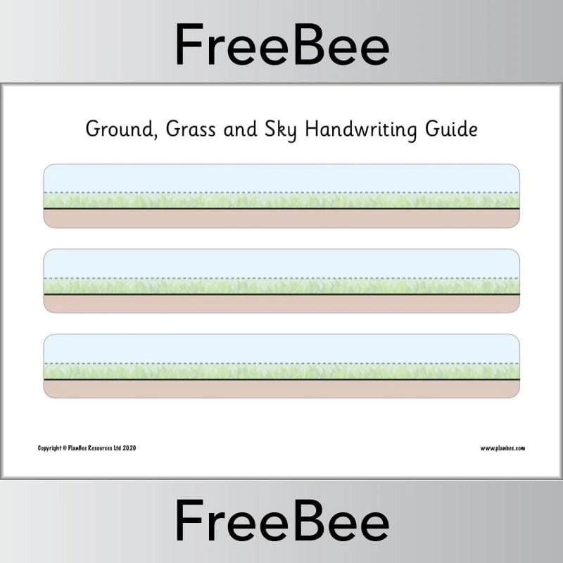 Ground, Grass and Sky Handwriting Guide - Image 5