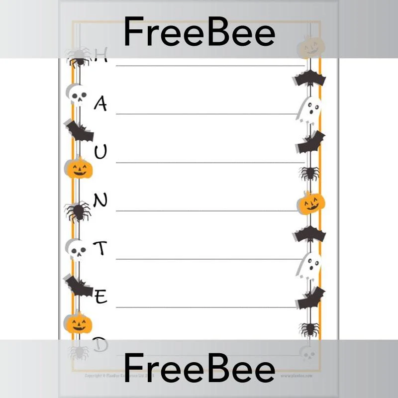 Halloween Acrostic Poem Template - Image 3