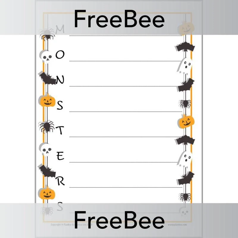 Halloween Acrostic Poem Template - Image 7