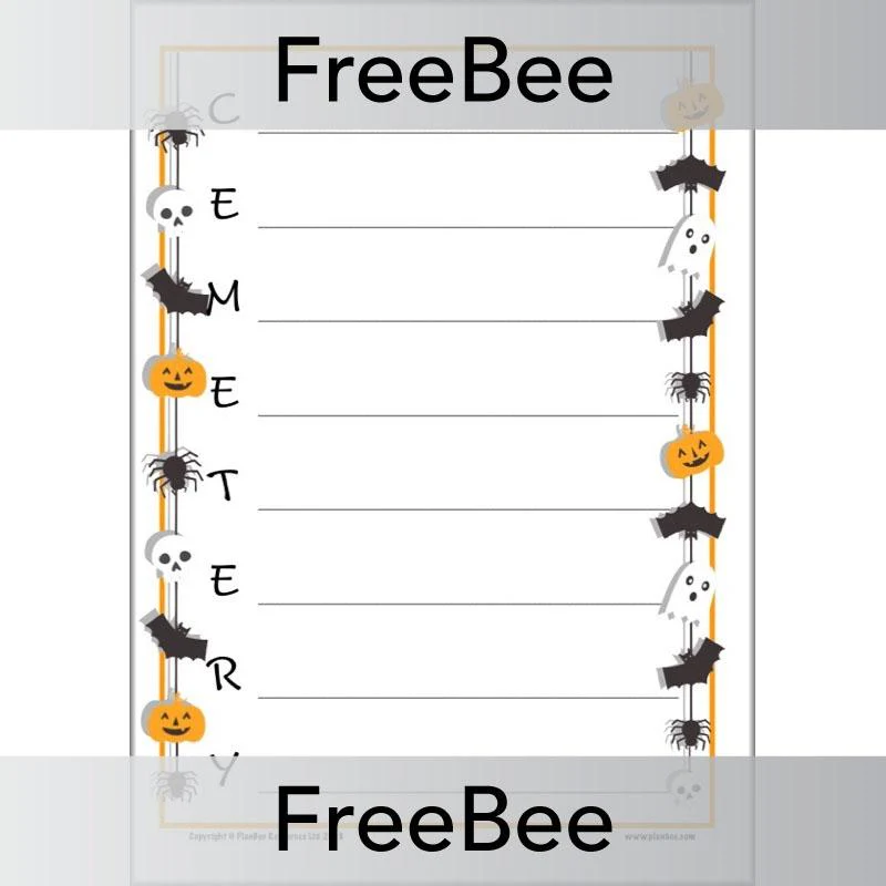 Halloween Acrostic Poem Template - Image 9