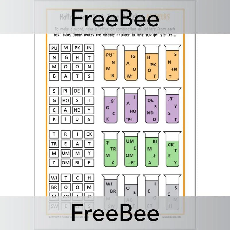 Halloween Test Tube Puzzles - Image 2
