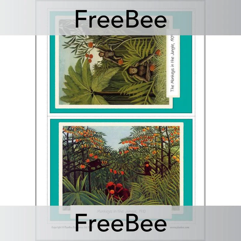 Henri Rousseau Rainforest Art Picture Cards - Image 2