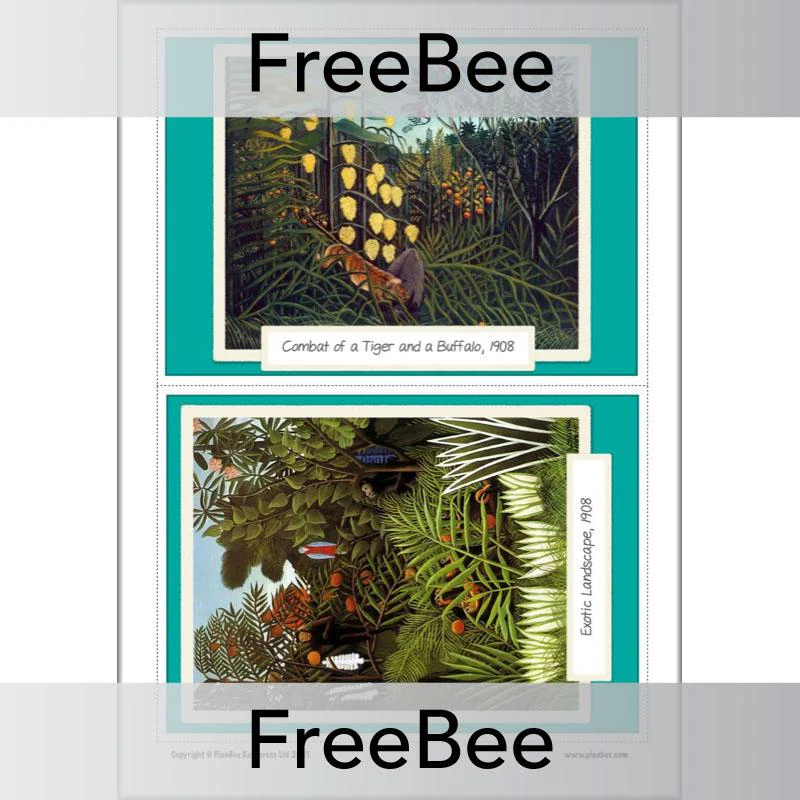 Henri Rousseau Rainforest Art Picture Cards - Image 3