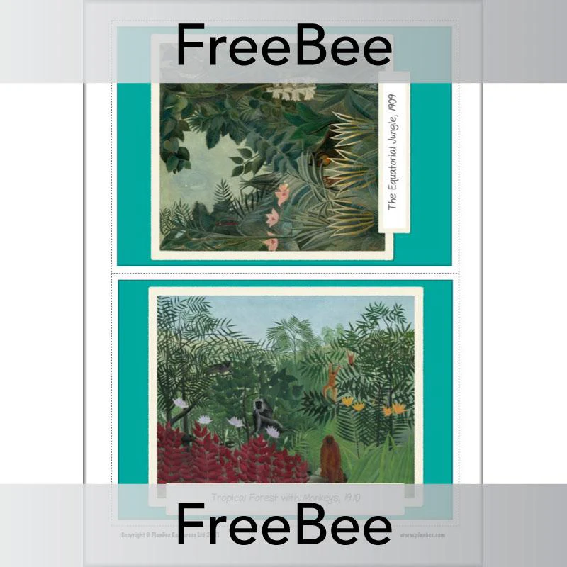 Henri Rousseau Rainforest Art Picture Cards - Image 4