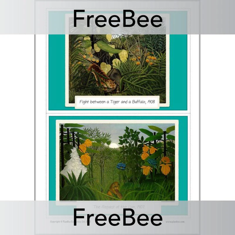Henri Rousseau Rainforest Art Picture Cards - Image 5