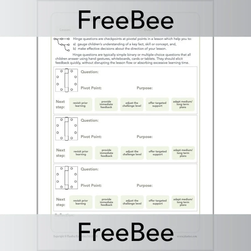 Hinge Question Planner