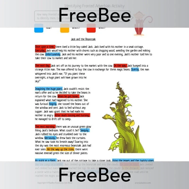 Identifying Fronted Adverbials Activity - Image 2