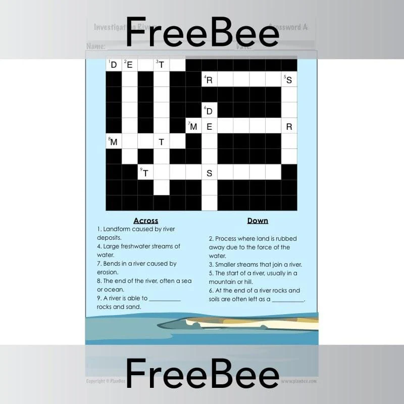Investigating Rivers Crossword - Image 3