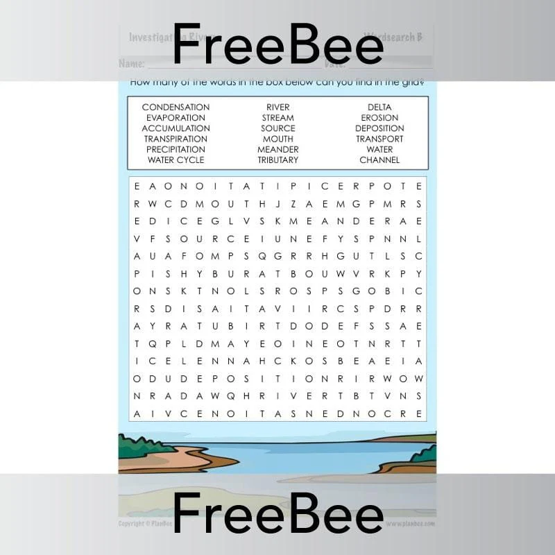 Investigating Rivers Word Search - Image 2