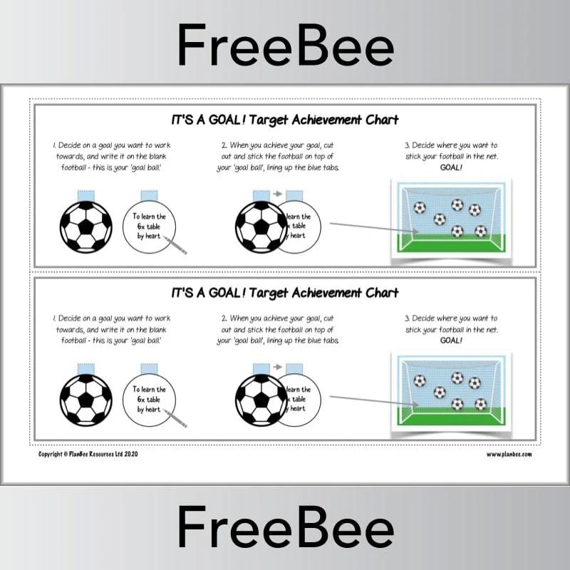 It's a Goal! Target Achievement Chart