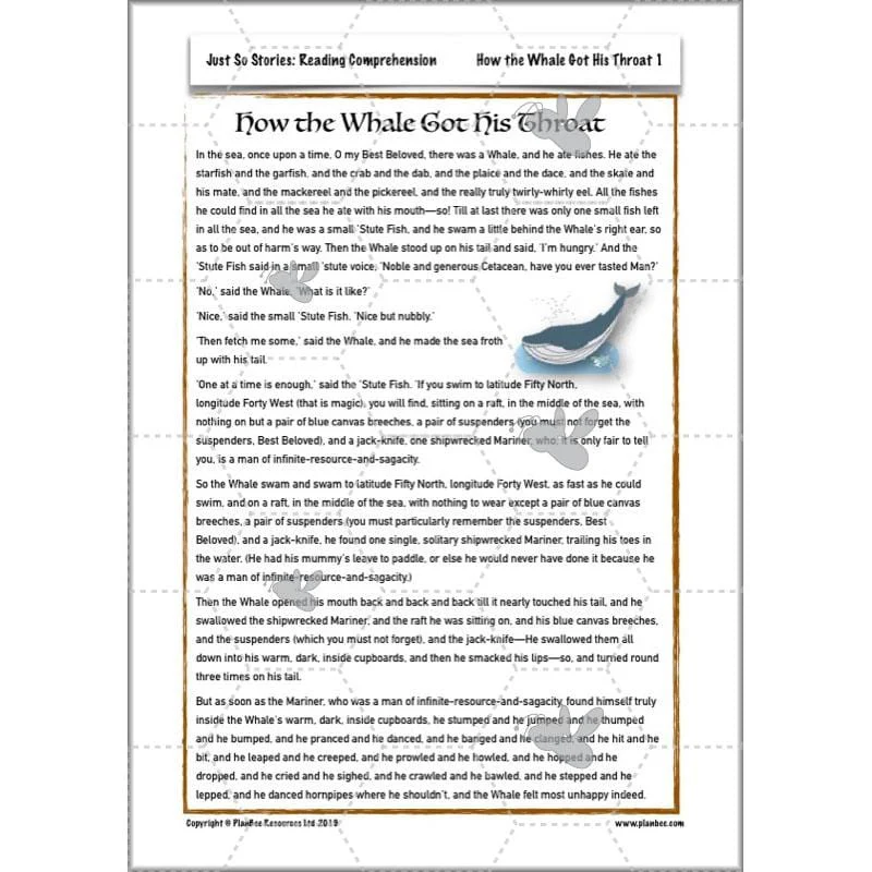 Just So Stories: Reading Comprehension - Image 24