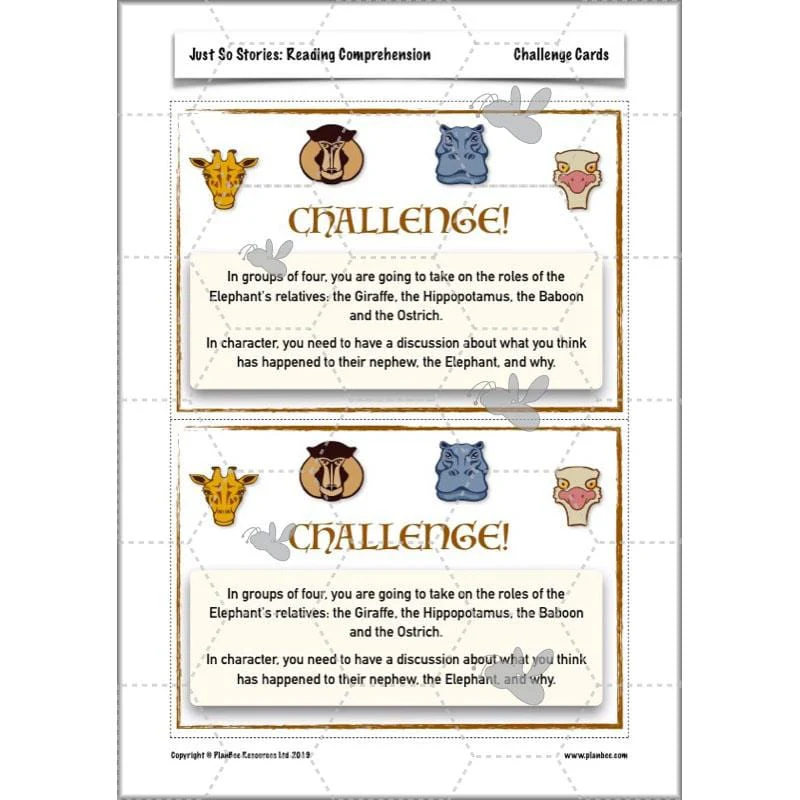 Just So Stories: Reading Comprehension - Image 50