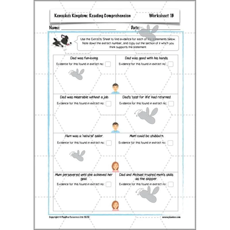 Kensuke's Kingdom: Reading Comprehension - Image 10