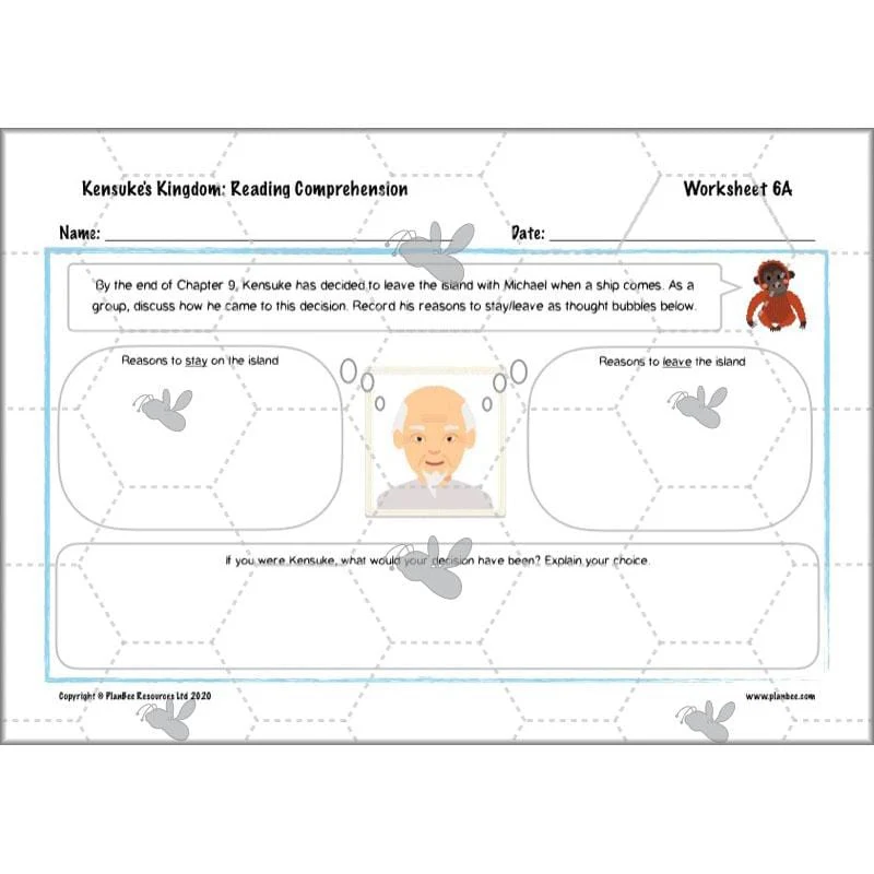 Kensuke's Kingdom: Reading Comprehension - Image 15