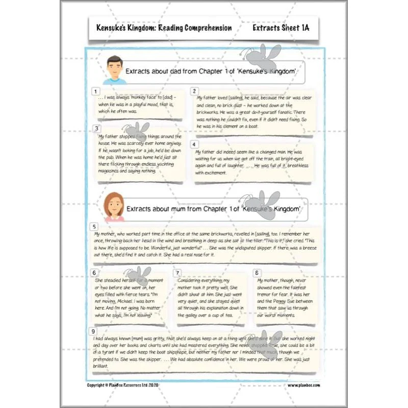 Kensuke's Kingdom: Reading Comprehension - Image 25